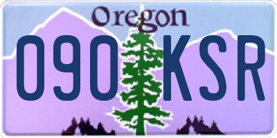 OR license plate 090KSR