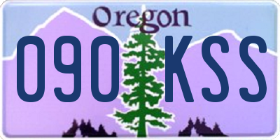 OR license plate 090KSS