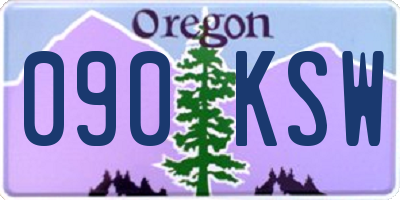 OR license plate 090KSW