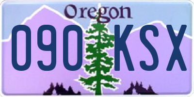 OR license plate 090KSX