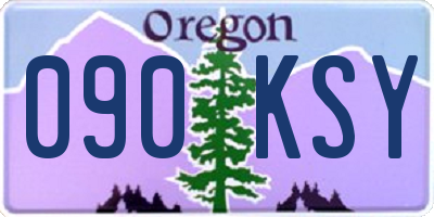 OR license plate 090KSY