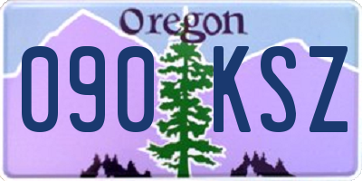 OR license plate 090KSZ
