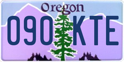 OR license plate 090KTE
