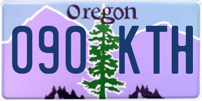 OR license plate 090KTH
