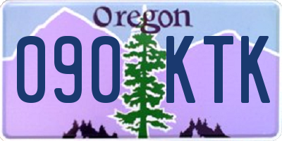 OR license plate 090KTK