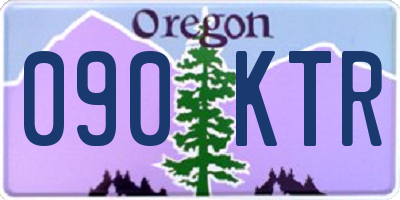 OR license plate 090KTR
