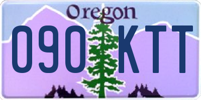 OR license plate 090KTT