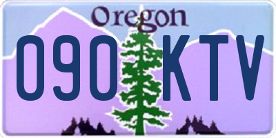 OR license plate 090KTV