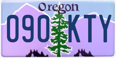 OR license plate 090KTY