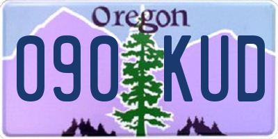 OR license plate 090KUD