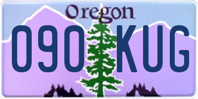 OR license plate 090KUG