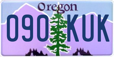OR license plate 090KUK