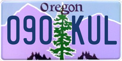 OR license plate 090KUL