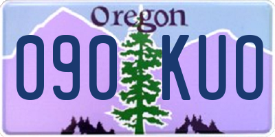 OR license plate 090KUO