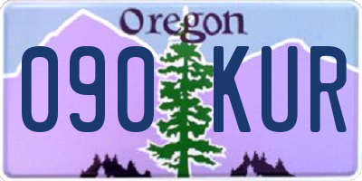 OR license plate 090KUR