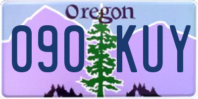 OR license plate 090KUY