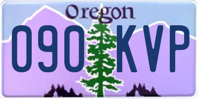 OR license plate 090KVP