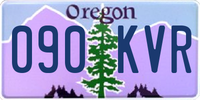OR license plate 090KVR