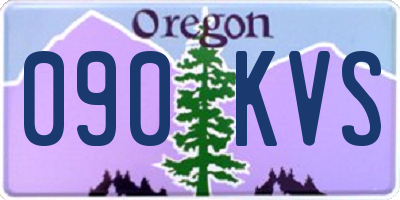 OR license plate 090KVS