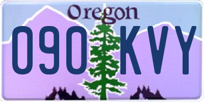 OR license plate 090KVY