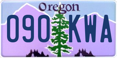 OR license plate 090KWA