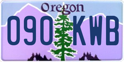 OR license plate 090KWB