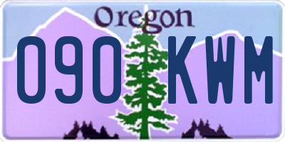 OR license plate 090KWM