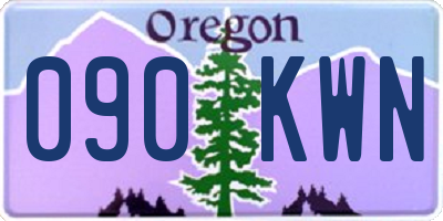 OR license plate 090KWN