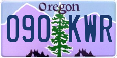 OR license plate 090KWR