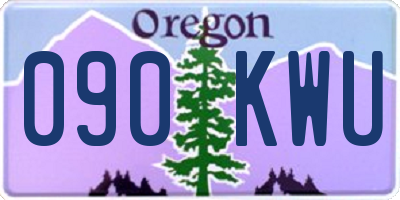 OR license plate 090KWU