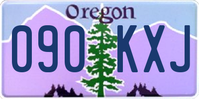 OR license plate 090KXJ