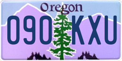 OR license plate 090KXU
