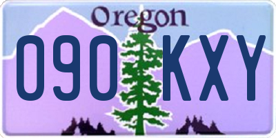 OR license plate 090KXY
