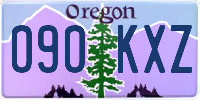 OR license plate 090KXZ