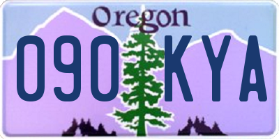 OR license plate 090KYA