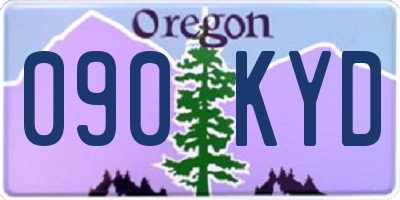 OR license plate 090KYD