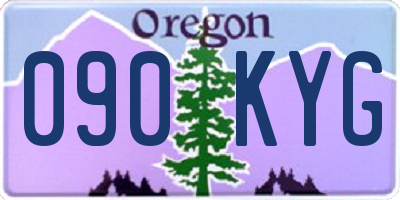 OR license plate 090KYG