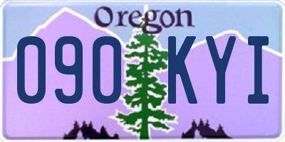 OR license plate 090KYI