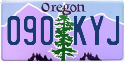 OR license plate 090KYJ