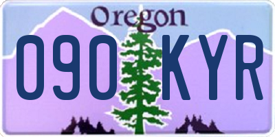 OR license plate 090KYR