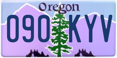 OR license plate 090KYV