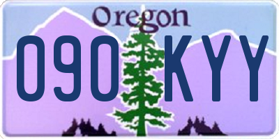 OR license plate 090KYY