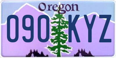OR license plate 090KYZ