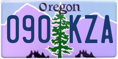 OR license plate 090KZA