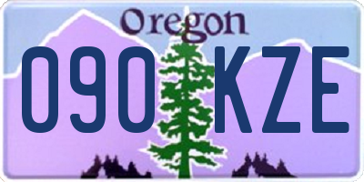 OR license plate 090KZE