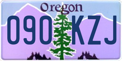 OR license plate 090KZJ