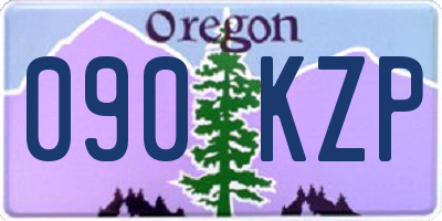 OR license plate 090KZP