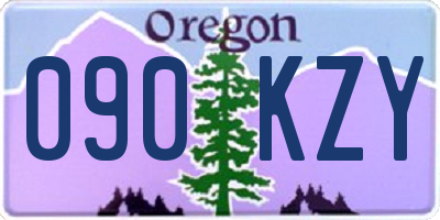 OR license plate 090KZY