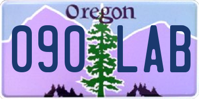 OR license plate 090LAB