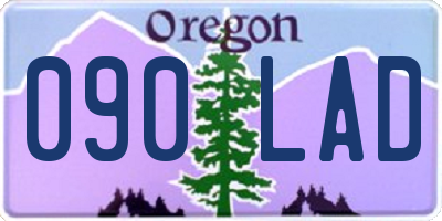 OR license plate 090LAD